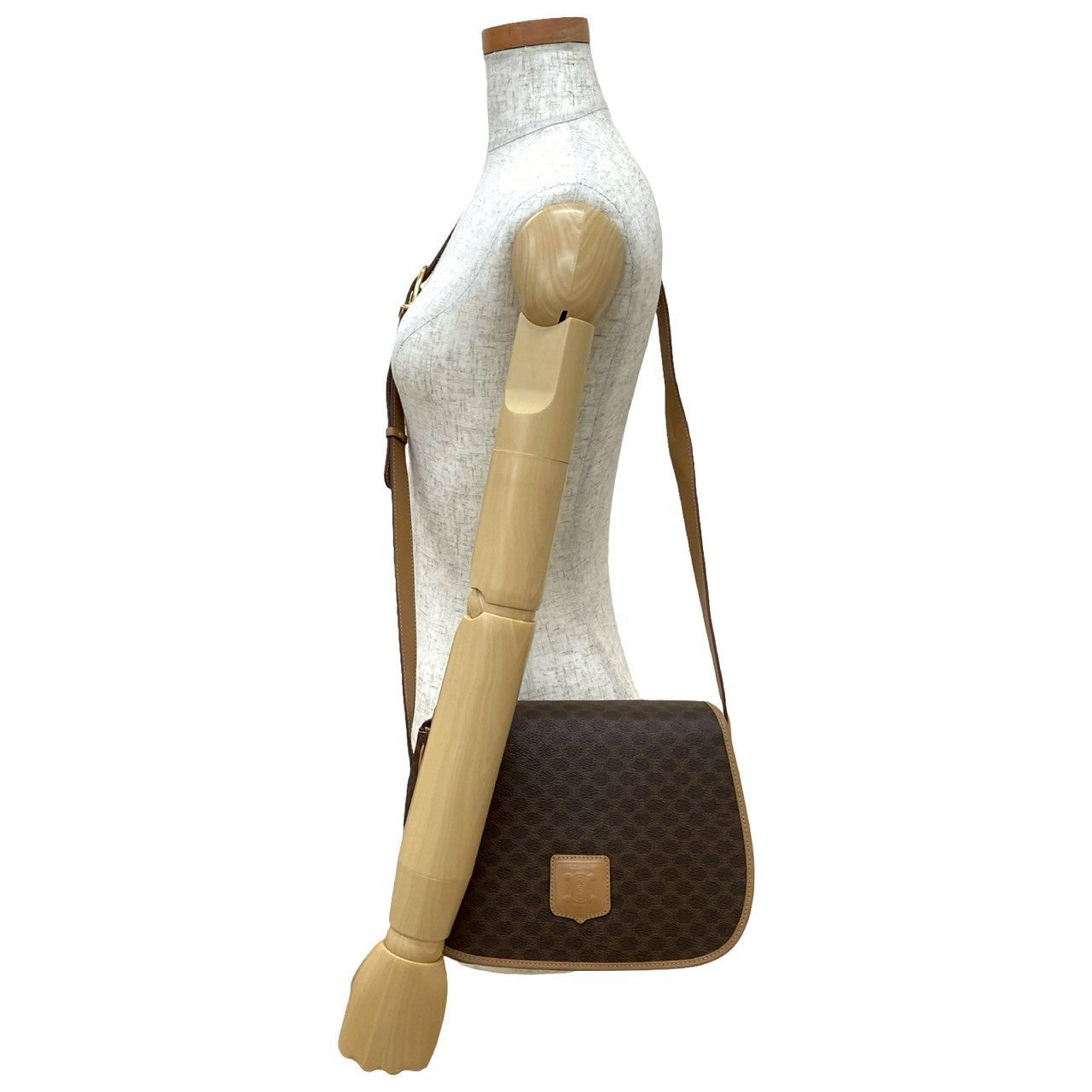 CELINE Shoulder Bag leather Brown