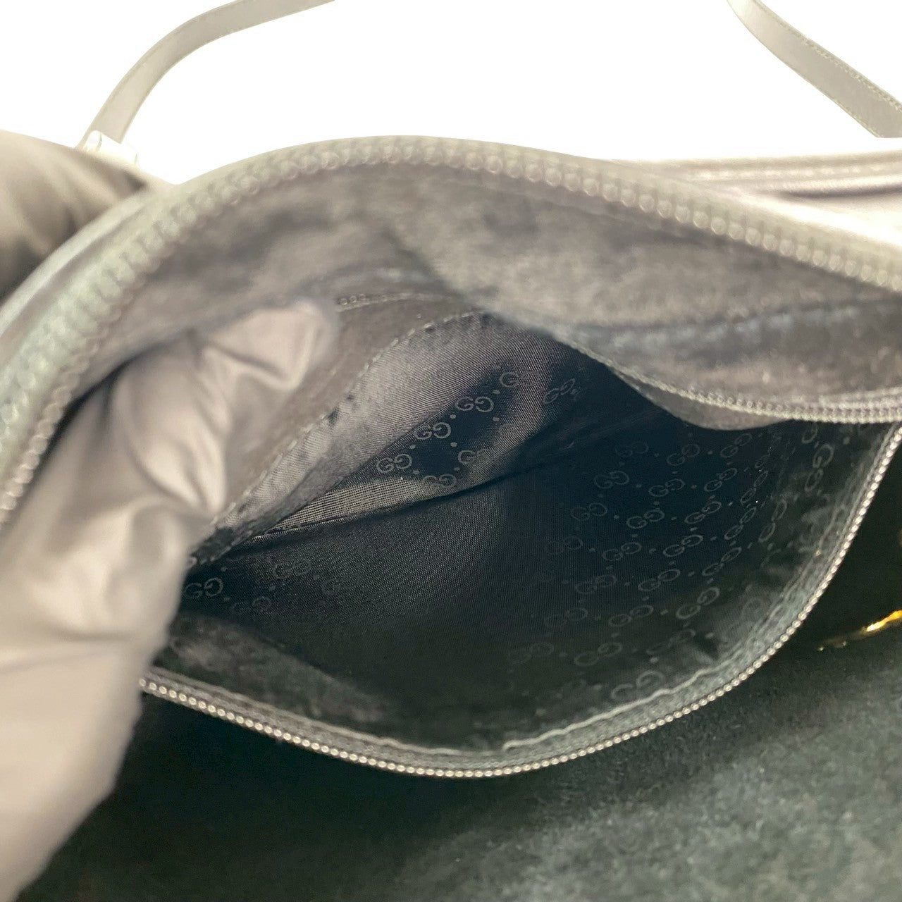 GUCCI Shoulder Bag leather black