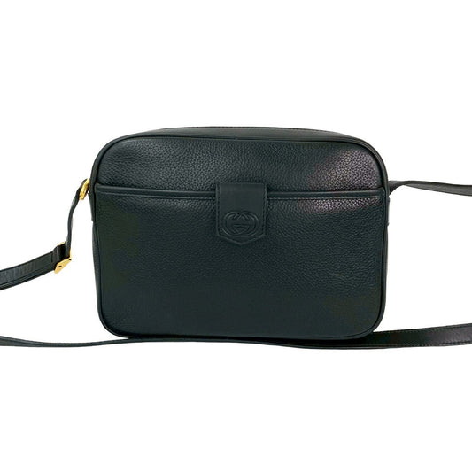 GUCCI Shoulder Bag leather black
