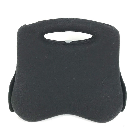 CHANEL Handbag wool black Chain Shoulder Bag bag Hip bag Women Secondhand Authentic