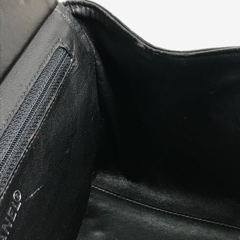 CHANEL Handbag enamel black Tote Bag CC COCO Mark Women Used Authentic