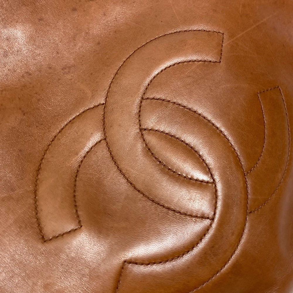 CHANEL Handbag leather Brown CC COCO Mark Women Used Authentic