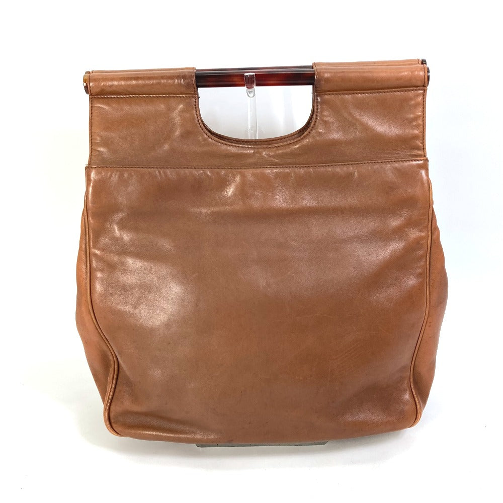 CHANEL Handbag leather Brown CC COCO Mark Women Used Authentic