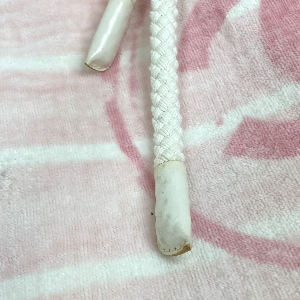 CHANEL Shoulder Bag cotton pink beach bag shoulder CC COCO Mark Border Pile