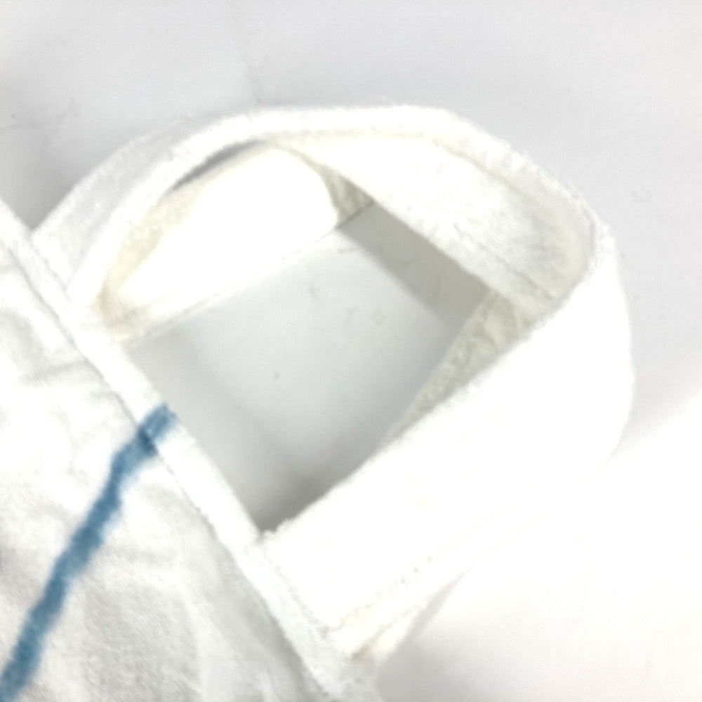 CHANEL Tote Bag pile white Beach bag logo Women Used Authentic