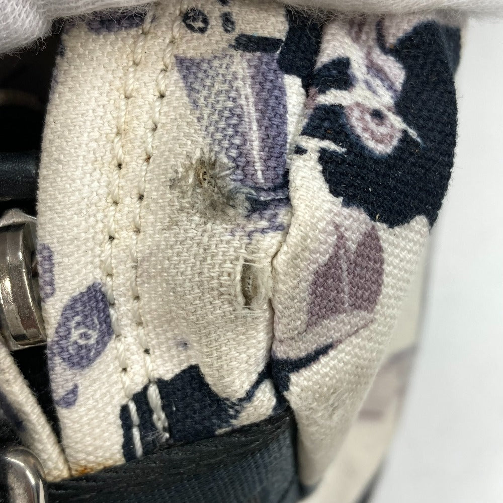 CHANEL Shoulder Bag canvas black Airline Women Secondhand Authentic