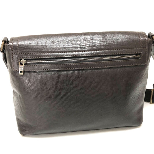 LOUIS VUITTON Shoulder Bag M92994 Utah leather Brown Utah Ohama mens Used Authentic