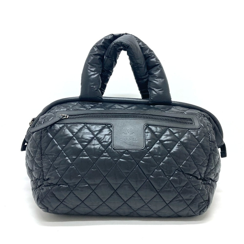 CHANEL Boston Duffel bag A47205 Nylon black Matrasse Cococoon