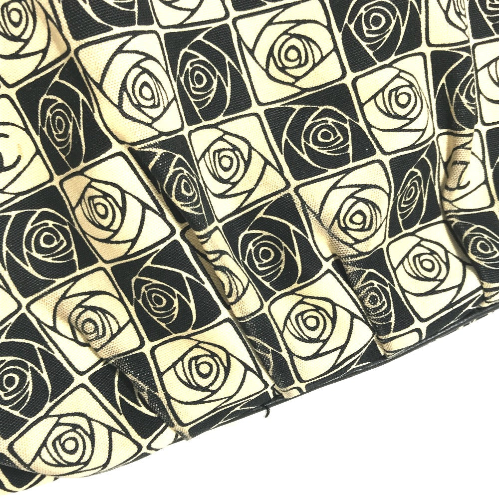CHANEL Shoulder Bag canvas black Coco ball Camellia CC COCO Mark