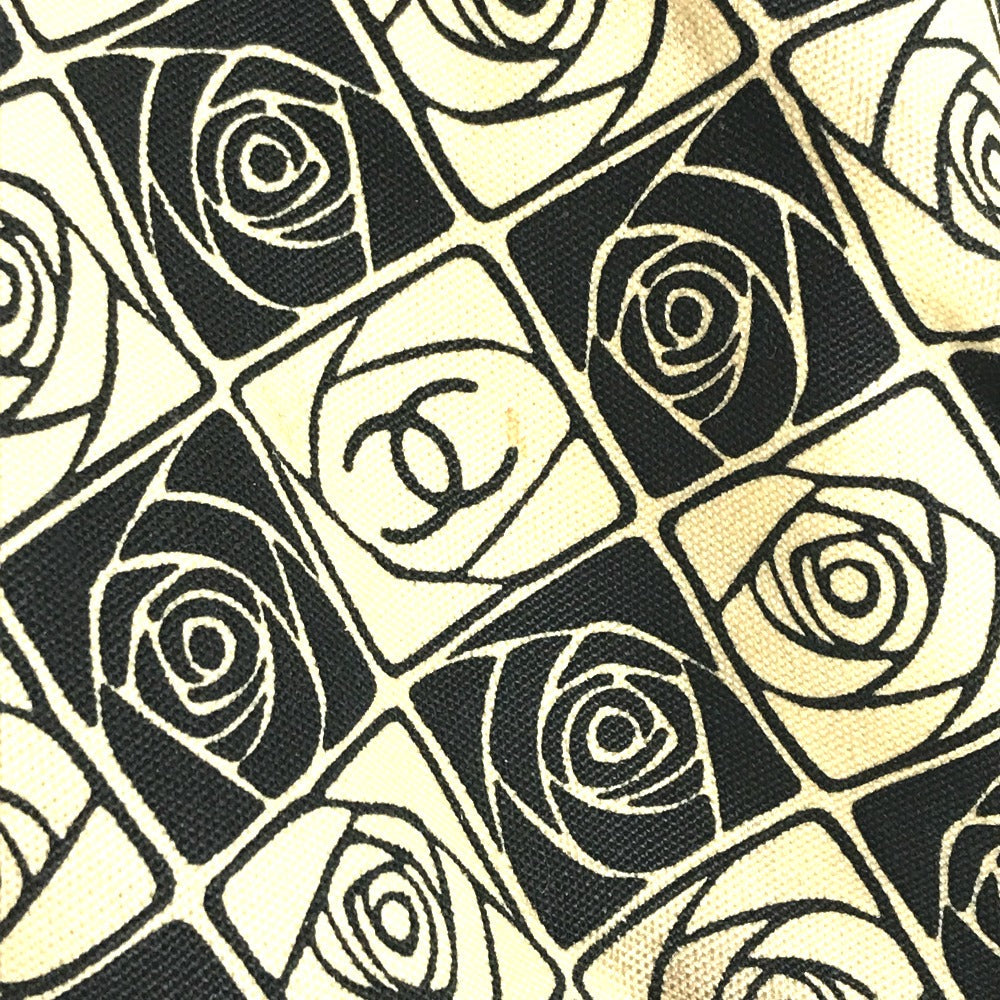 CHANEL Shoulder Bag canvas black Coco ball Camellia CC COCO Mark