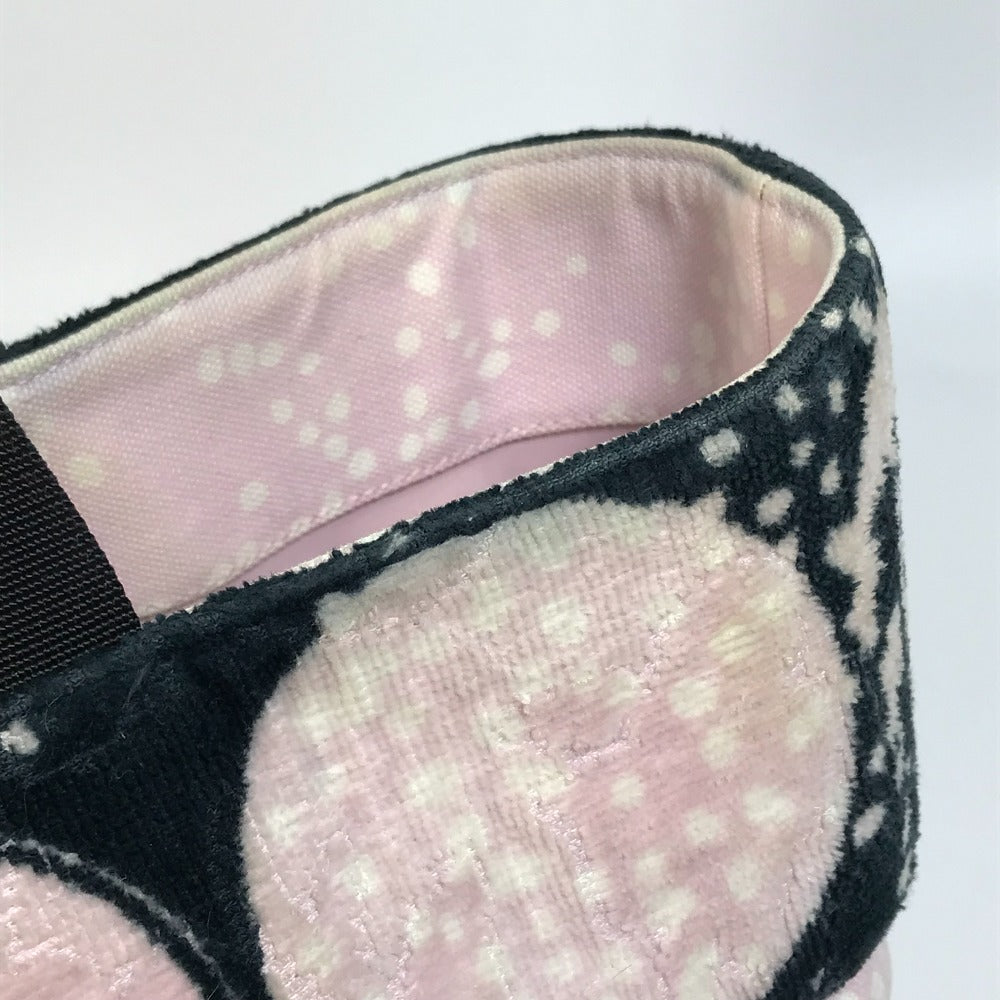 CHANEL Tote Bag canvas Light pink x black COCO Mark Women Used Authentic