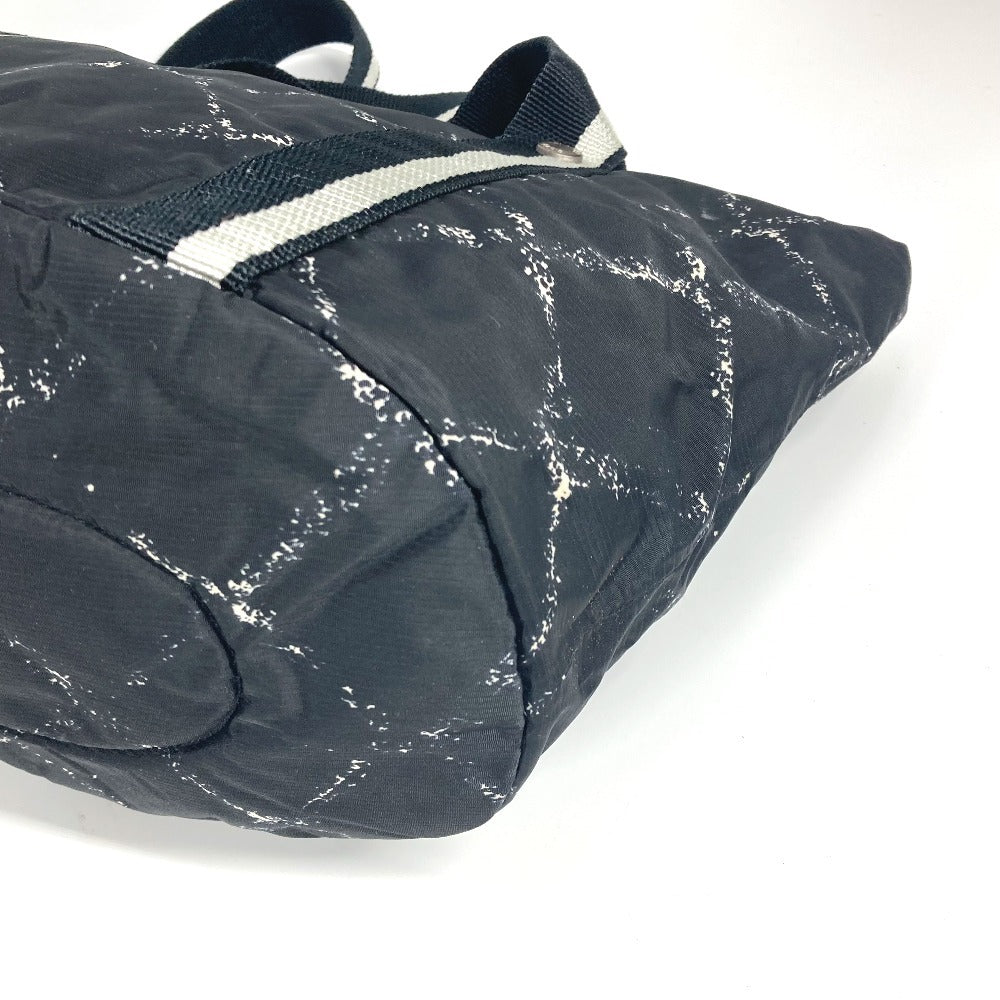 CHANEL Boston Duffel bag Nylon black Old travel line Pet Bag unisex(Unisex) Used Authentic
