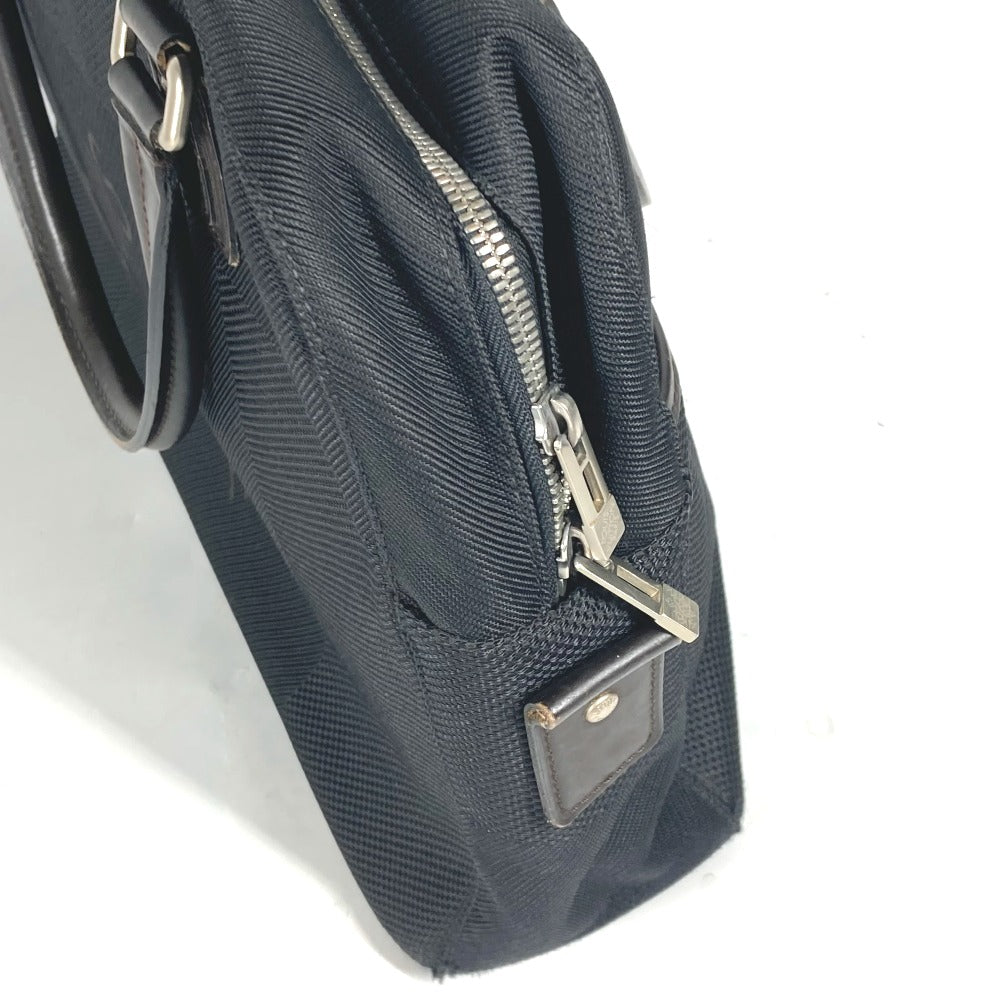 LOUIS VUITTON Business bag M93082 Damier Jean Canvas black Damier Jean Yak mens Used Authentic