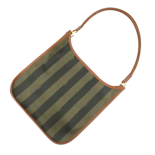 FENDI Handbag PVC Brown Pekan Women Used Authentic