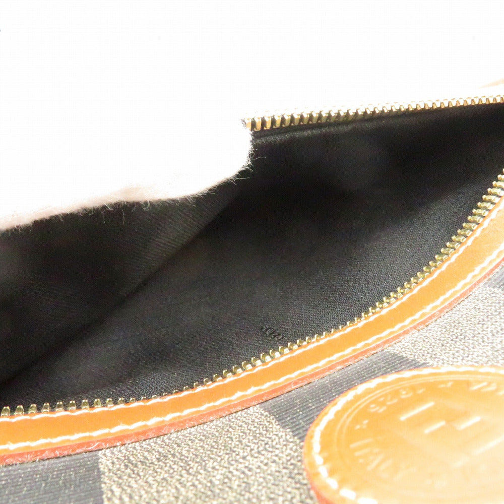 FENDI Handbag PVC Brown Pekan Women Used Authentic