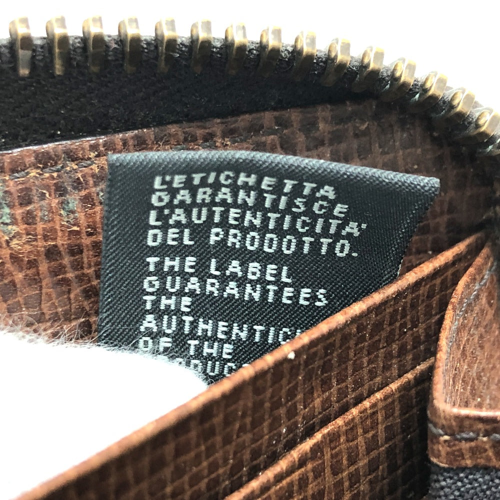 FENDI Long Wallet Purse 7M0174 PVC / Leather Brown Zucca mens Used Authentic