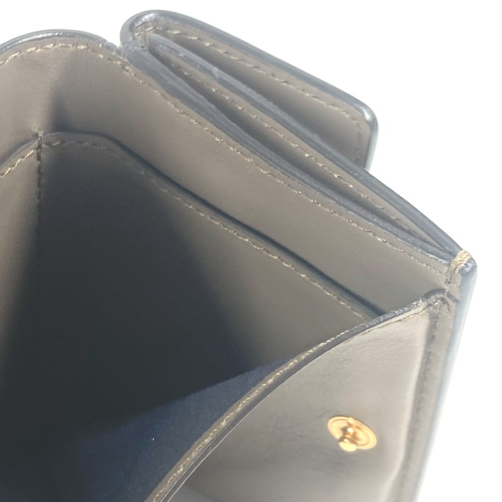 FENDI Trifold wallet 8M0395 leather Brown type logo