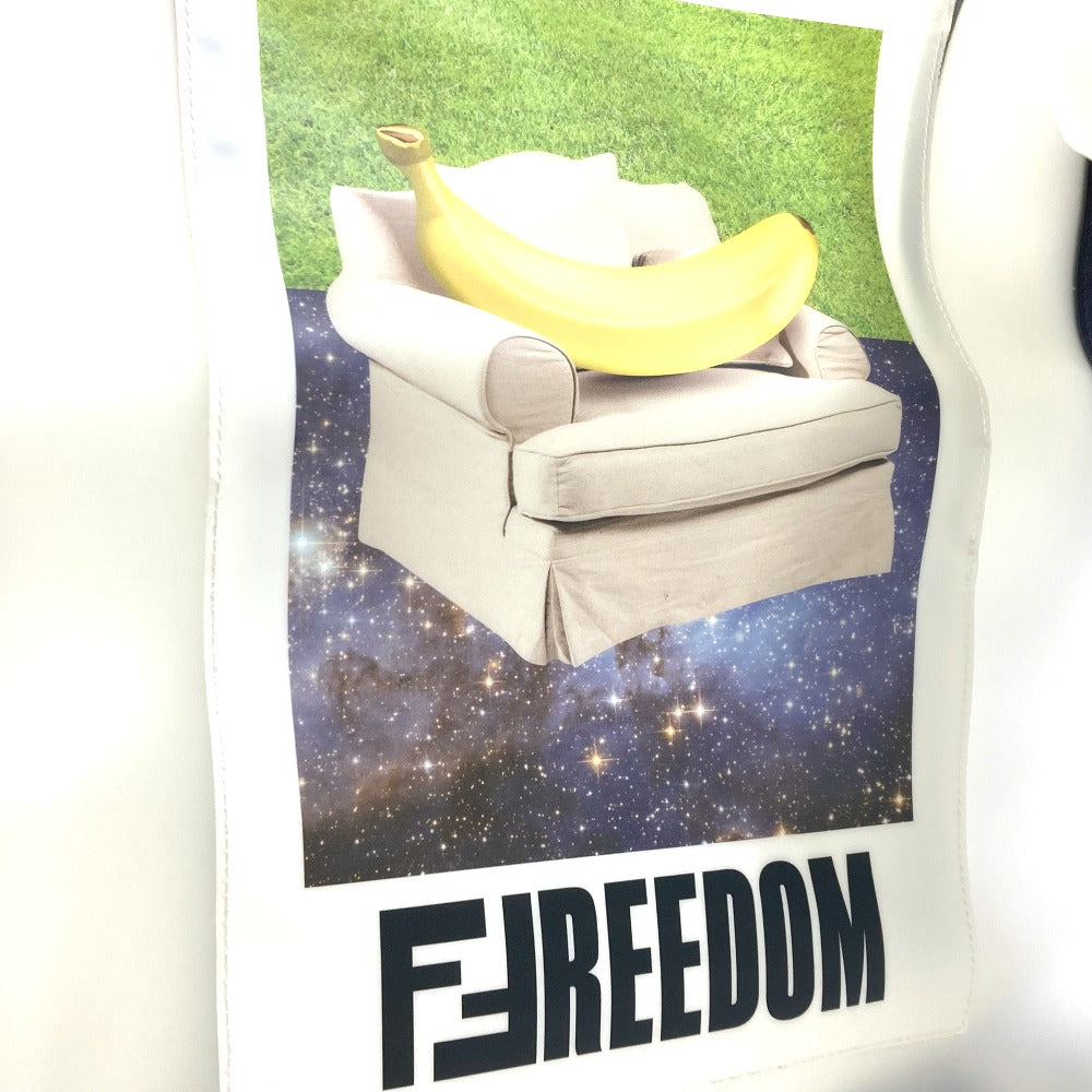 FENDI Handbag 7VA442 Plastics clear banana fruit FREEDOM logo Women Used Authentic