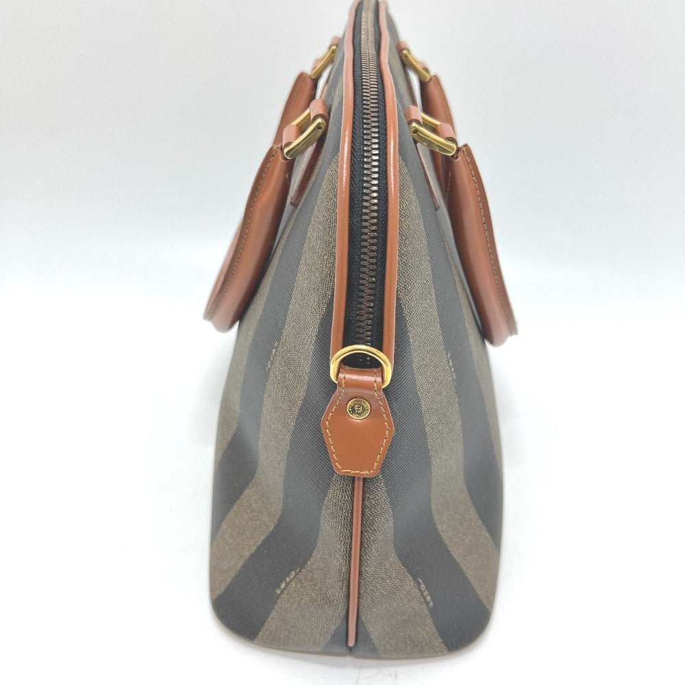 FENDI Handbag PVC, Leather Brown Pecan
