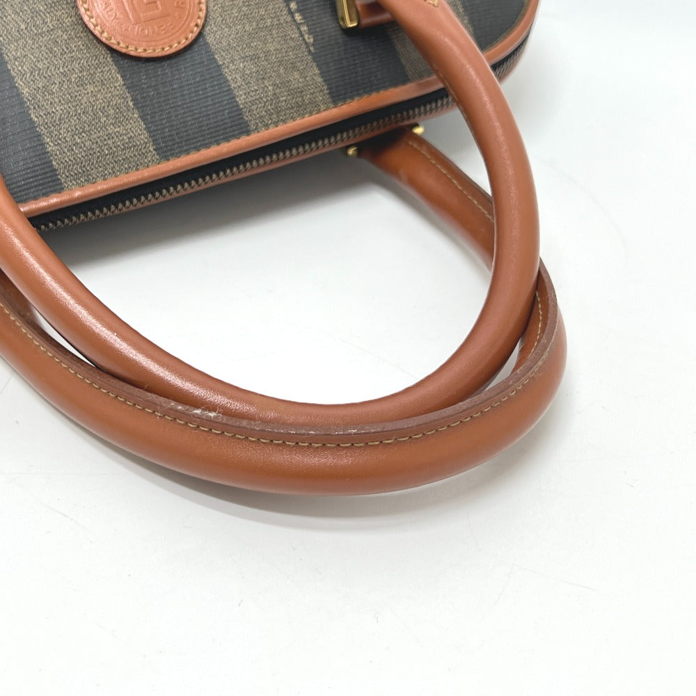 FENDI Handbag PVC, Leather Brown Pecan