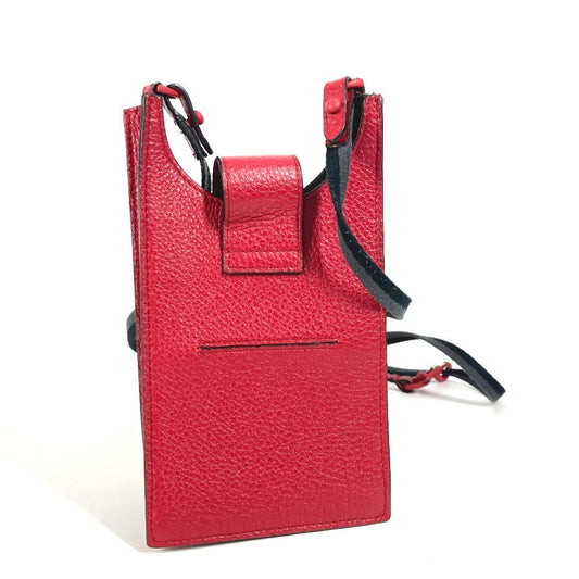 FENDI Shoulder Bag 7AR944 leather Red FF logo phone bag