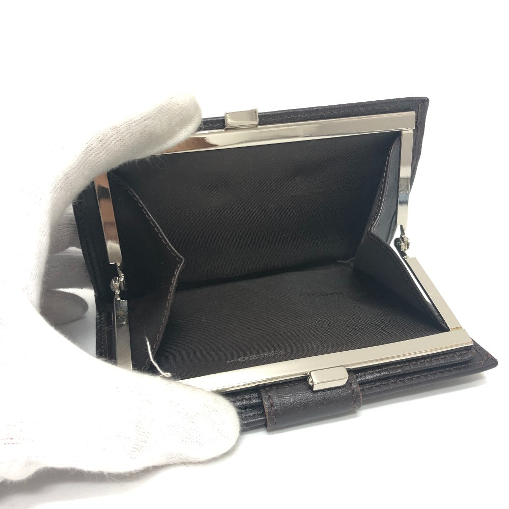 FENDI Folded wallet Leather / canvas Brown Zucca Pattern