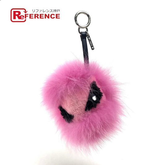 FENDI charm fur pink BAG BUGS Bag Bugs Women Used Authentic