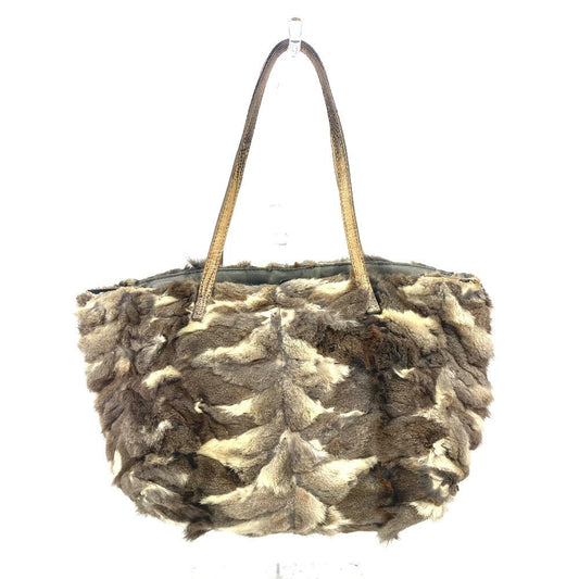 FENDI Tote Bag fur beige fur