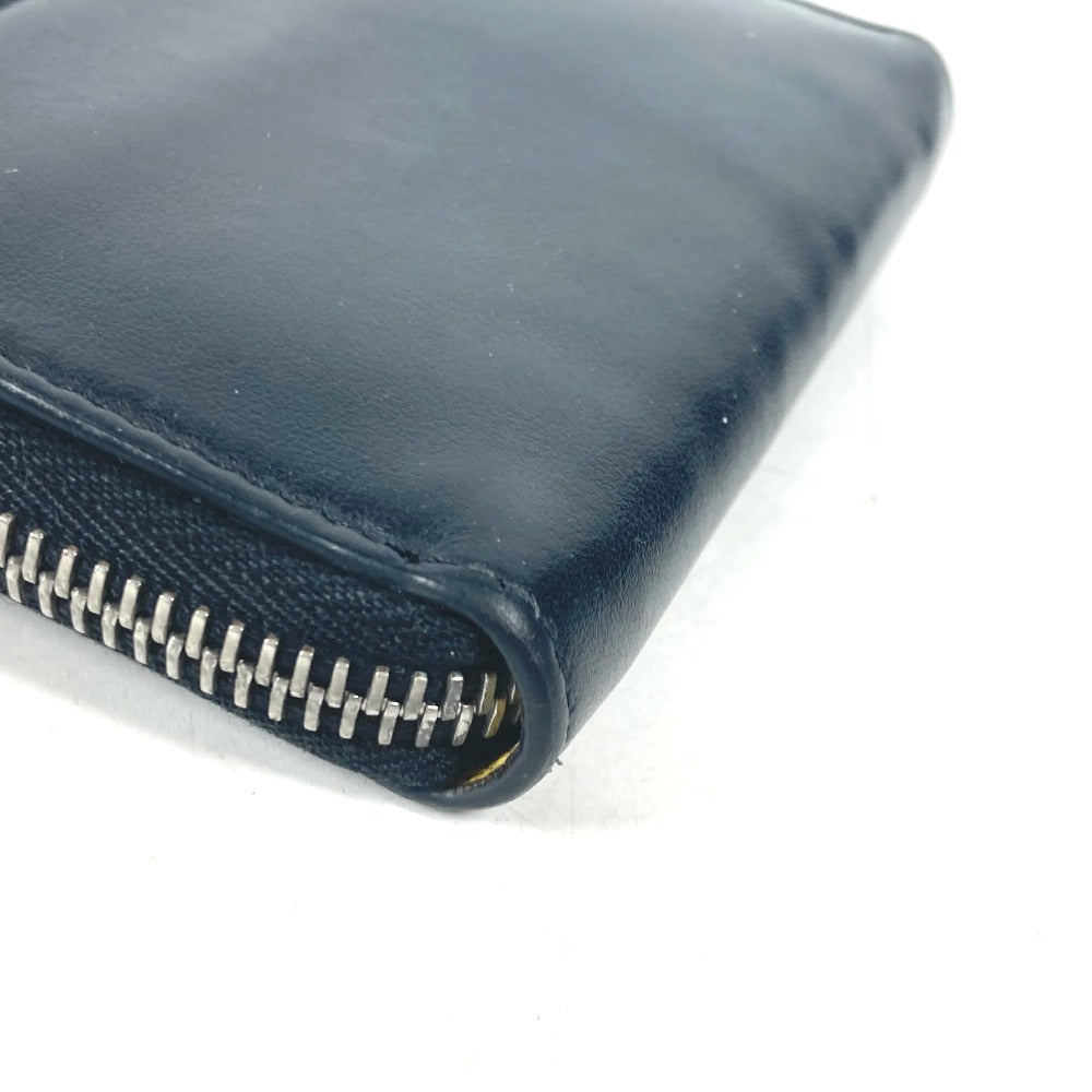 FENDI Coin case 7M0257 leather black logo Zip Around mens Used Authentic