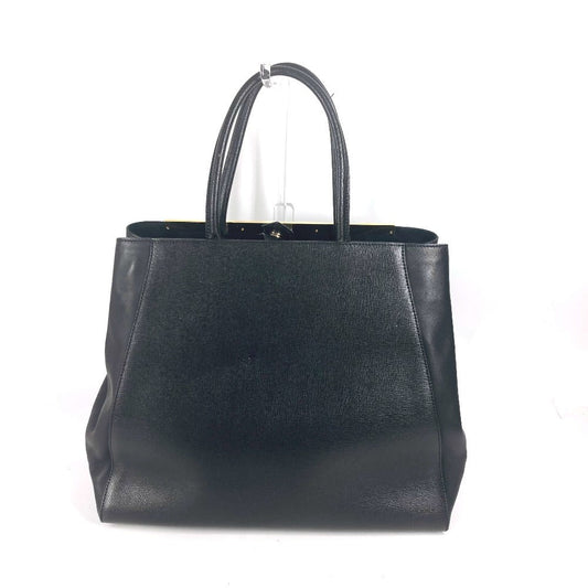 FENDI Tote Bag 8BH251 leather black To joule
