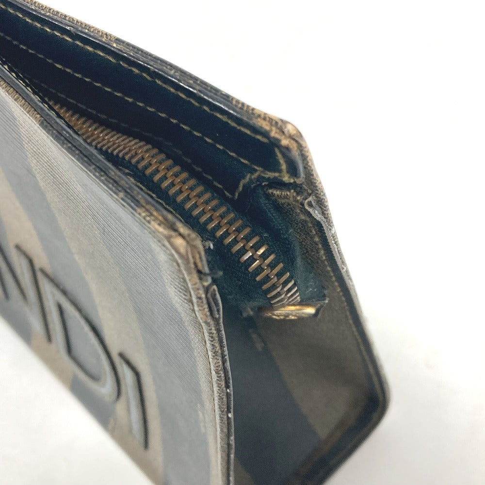 FENDI business bag PVC khaki vintage Pecan mens(Unisex) Used Authentic