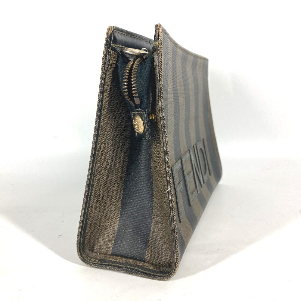 FENDI business bag PVC khaki vintage Pecan mens(Unisex) Used Authentic