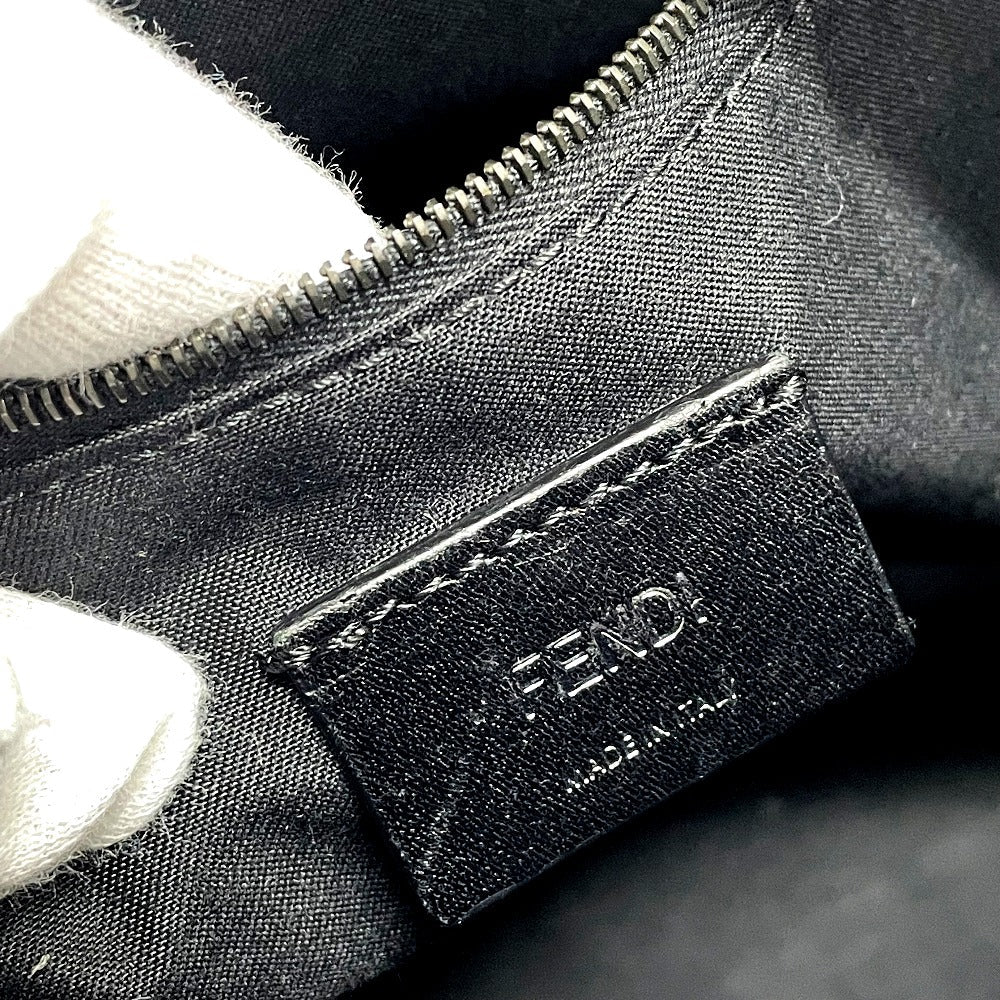 FENDI Business bag 7VA400 leather Navy 2 type handle Briefcase mens Used Authentic