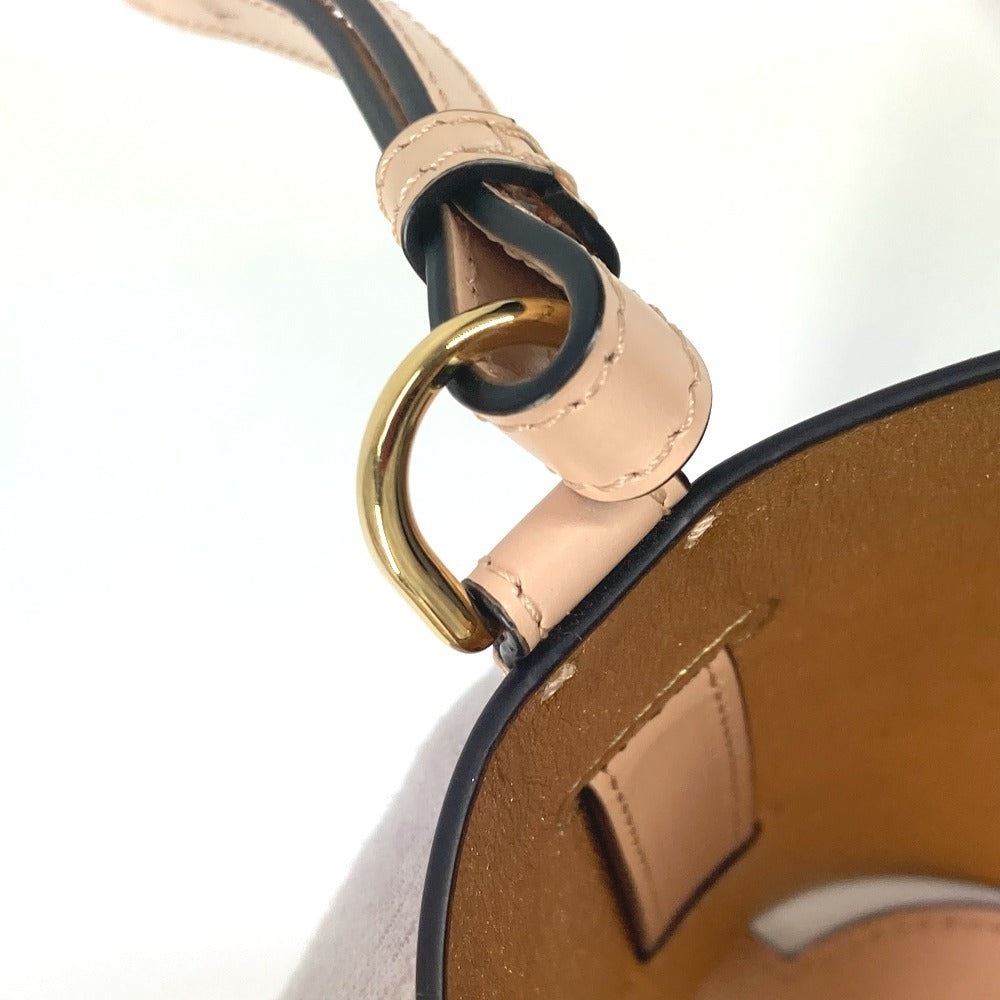 FENDI Shoulder Bag 7AR972 leather beige logo bottle holder