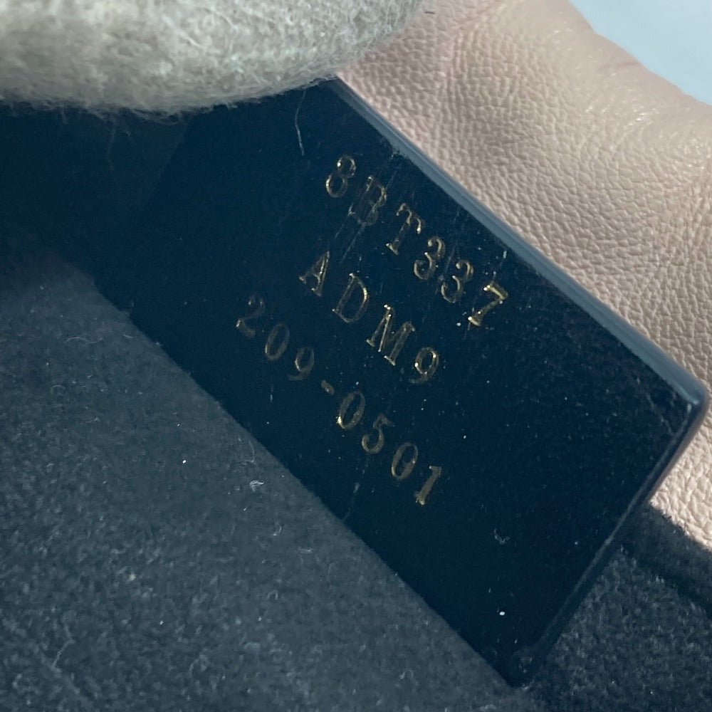 FENDI Shoulder Bag 8BT337 leather pink Drawstring Pochette Pouch Crossbody pack slim clutch small Women Used Authentic