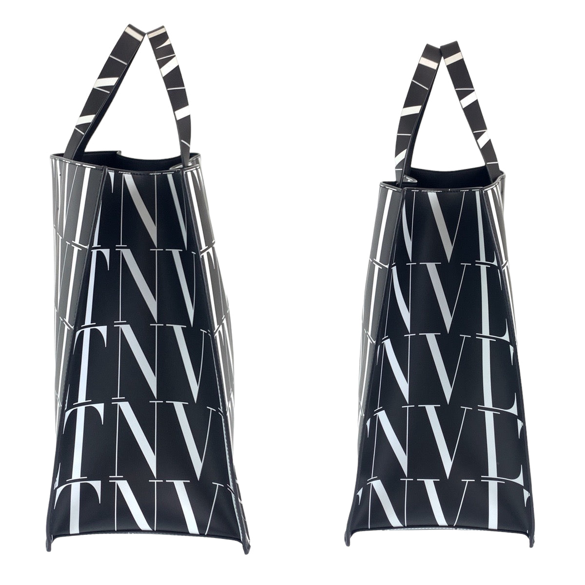 VALENTINO Tote Bag WY2B0963 Calfskin black black white VLTN