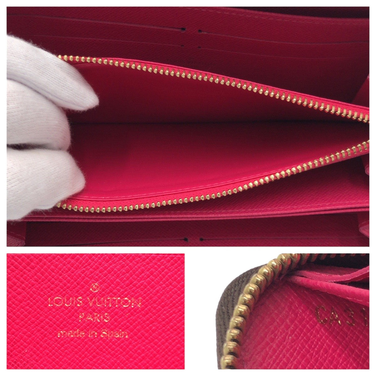 LOUIS VUITTON Long Wallet Purse M61360 PVC Brown Multicolor Gold Metal Long Wallet Purse Zip Around Monogram Evasion Zippy wallet Women Used Authentic