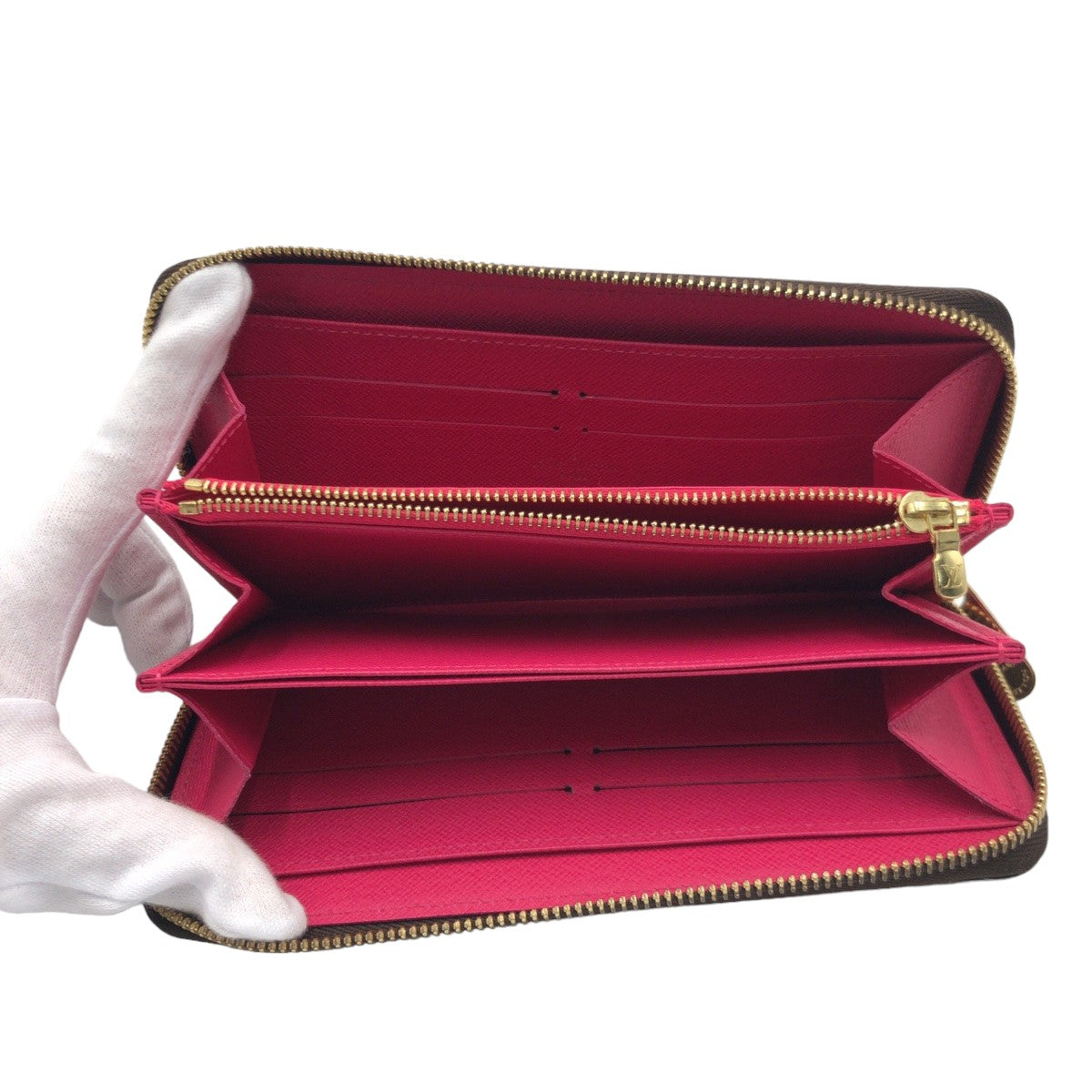 LOUIS VUITTON Long Wallet Purse M61360 PVC Brown Multicolor Gold Metal Long Wallet Purse Zip Around Monogram Evasion Zippy wallet Women Used Authentic