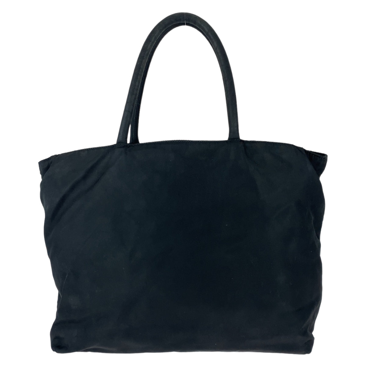 PRADA Tote Bag Nylon black Tote Bag handbag Test Triangle With logo Women Used Authentic