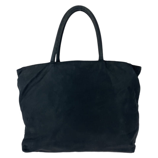 PRADA Tote Bag Nylon black Tote Bag handbag Test Triangle With logo Women Used Authentic