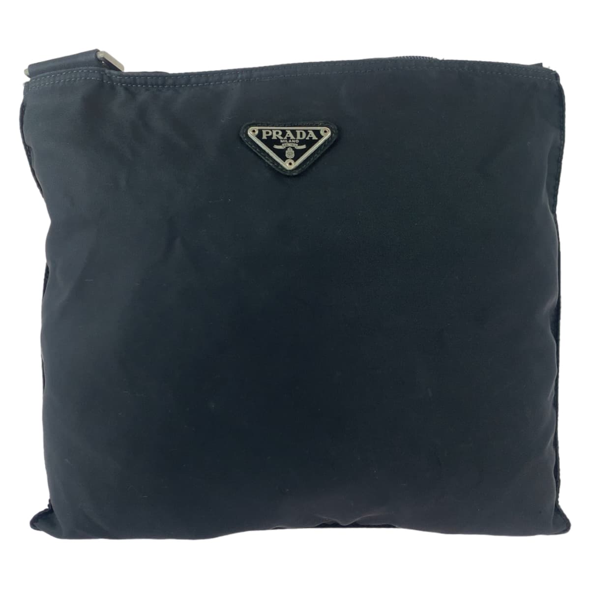 PRADA Shoulder Bag Nylon black Crossbody Shoulder Bag Messenger Bag Test Triangle With logo mens Used Authentic