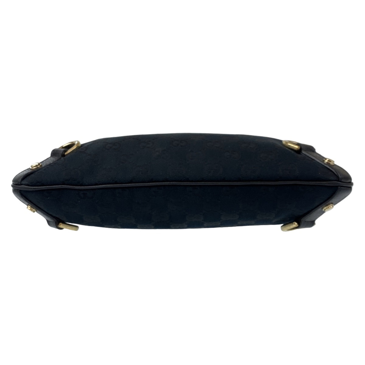 GUCCI Shoulder Bag 131326 GG canvas, leather Black GoldMetal Crossbody Shoulder Bag Messenger Bag Abbey Women Used Authentic