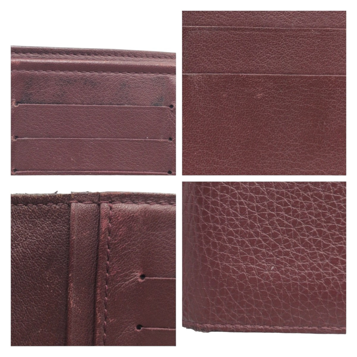 LOUIS VUITTON Long Wallet Purse M58202 leather Brown Silver Metal Long Wallet Purse Taurillon Clemence Portefeuille Braza mens Used Authentic