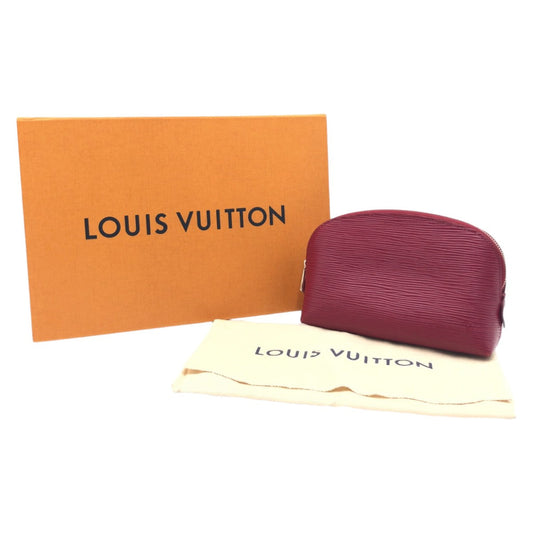 LOUIS VUITTON Pouch M40641 Epi Leather Fuchsia Pink SilverMetal Makeup pouch Cosmetics Pouch Epi Pochette Cosmetic Women Used Authentic