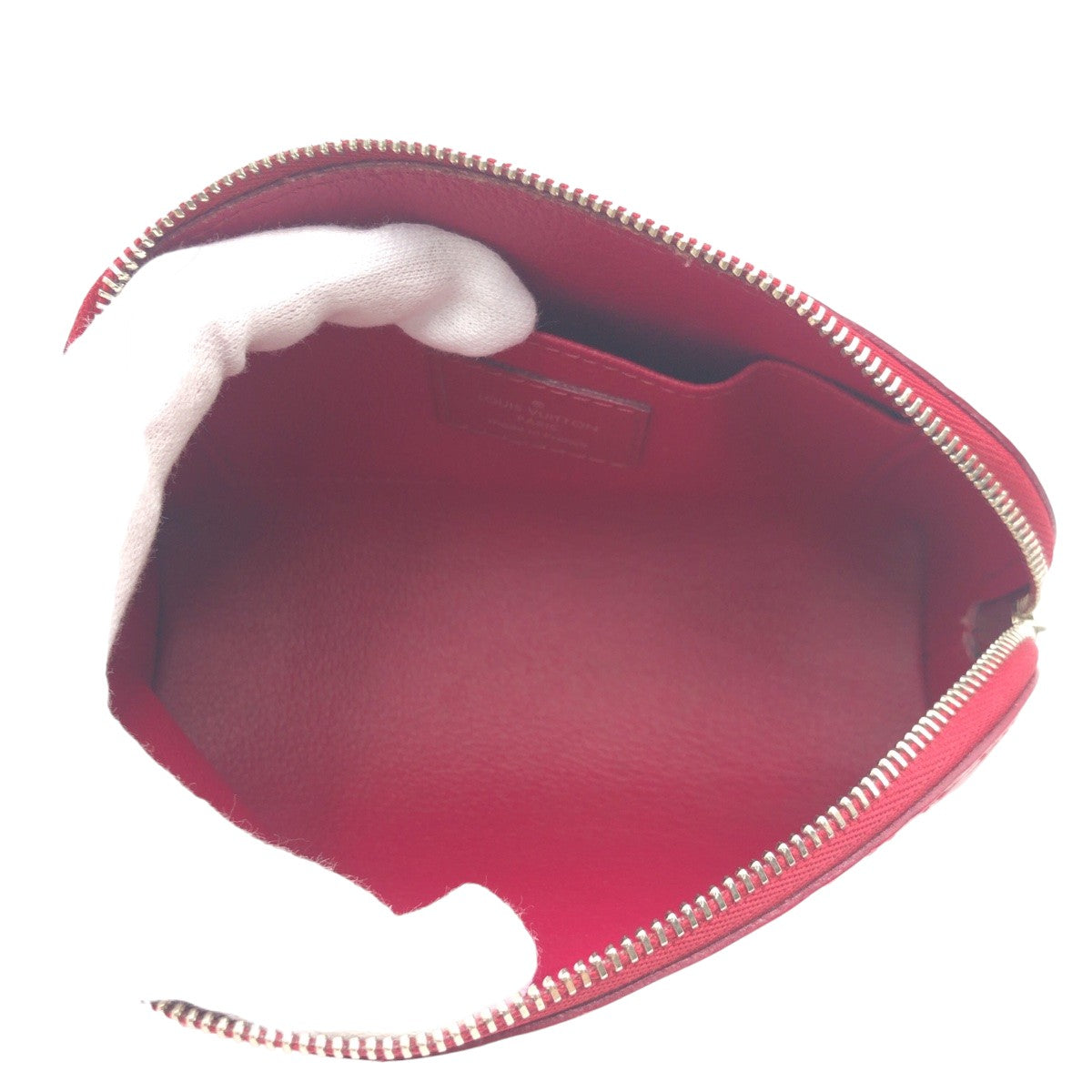 LOUIS VUITTON Pouch M40641 Epi Leather Fuchsia Pink SilverMetal Makeup pouch Cosmetics Pouch Epi Pochette Cosmetic Women Used Authentic