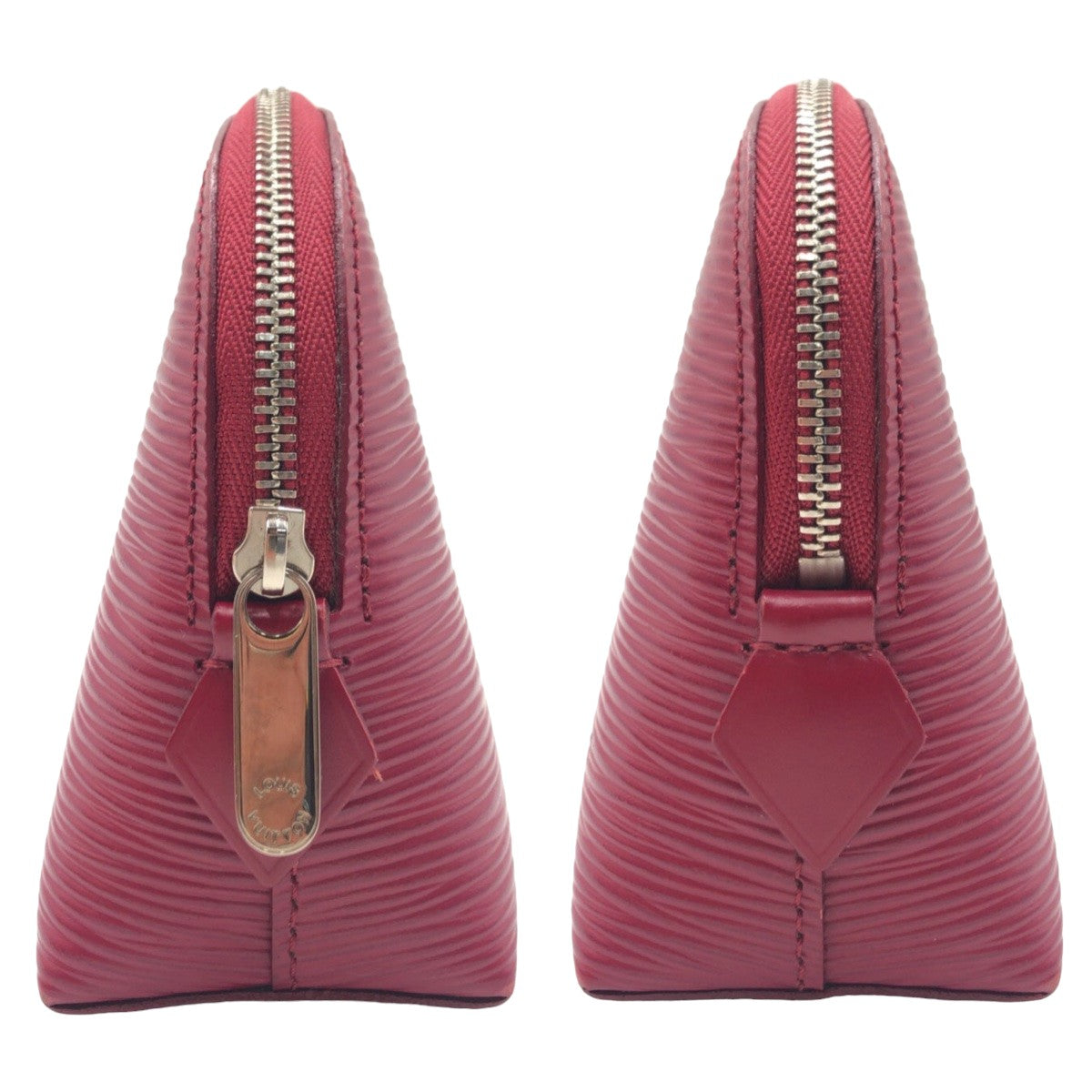 LOUIS VUITTON Pouch M40641 Epi Leather Fuchsia Pink SilverMetal Makeup pouch Cosmetics Pouch Epi Pochette Cosmetic Women Used Authentic