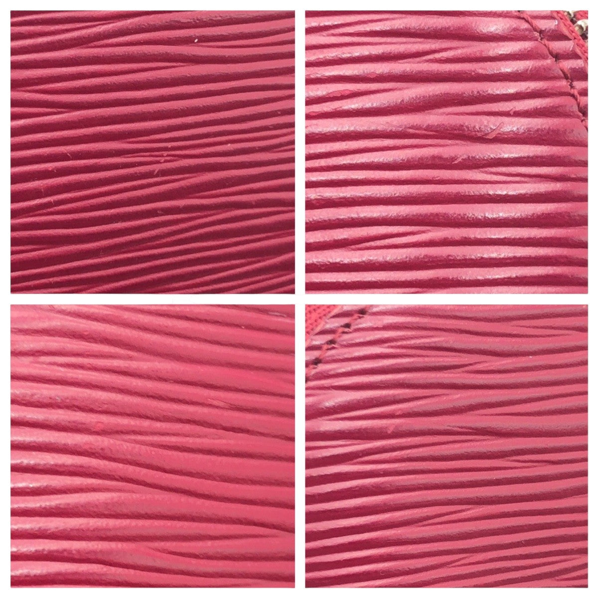 LOUIS VUITTON Pouch M40641 Epi Leather Fuchsia Pink SilverMetal Makeup pouch Cosmetics Pouch Epi Pochette Cosmetic Women Used Authentic