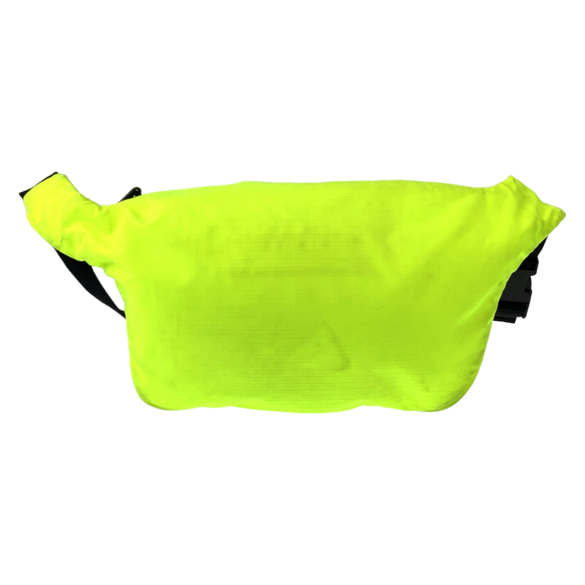 BALENCIAGA Waist bag 482389 Nylon Fluorescent Neon Yellow Waist pouch Explorer mens Used Authentic