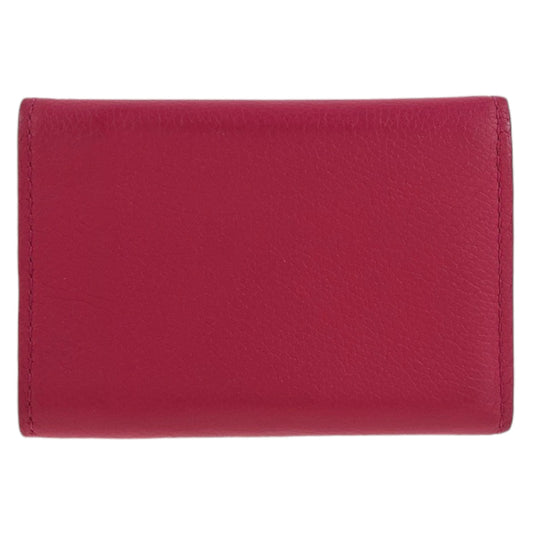 LOUIS VUITTON Tri-fold wallet M67858 leather Pink SilverMetal Folding wallet Compact wallet Portefeuille Rock Mini Women Used Authentic