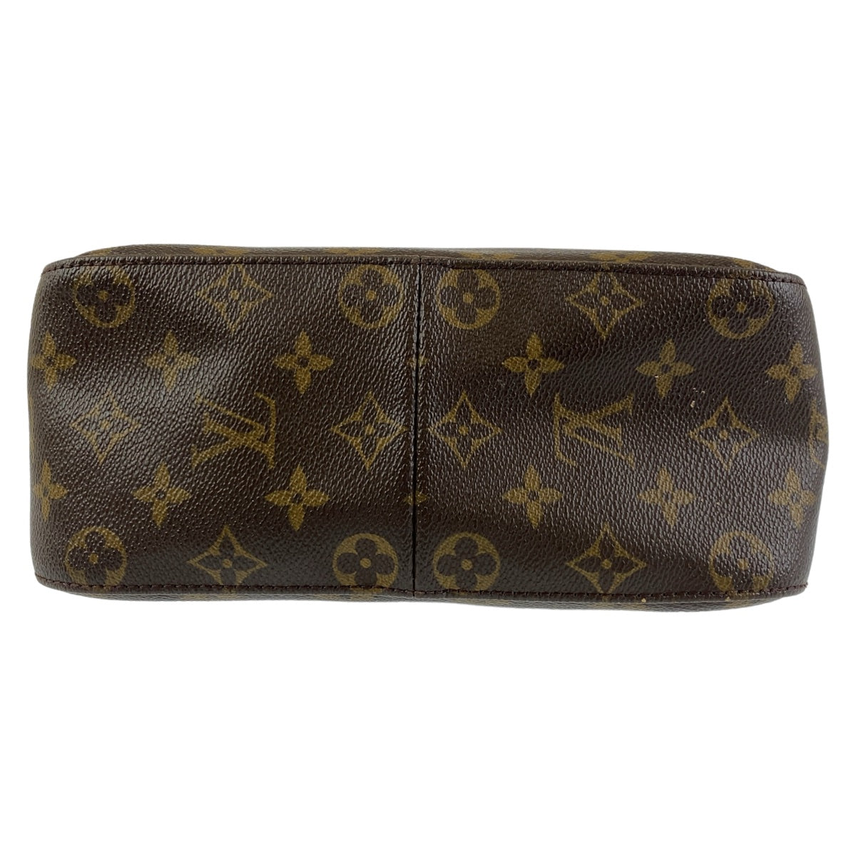 LOUIS VUITTON Shoulder Bag M51146 PVC Brown Gold Metal Shoulder Bag Monogram LoopingMM Women Used Authentic